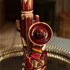 Vintage Japanese-made Mexican tequila decanter, designed as a mariachi figure